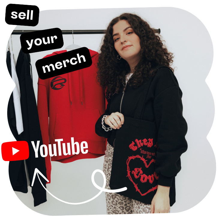 youtube creator with merch